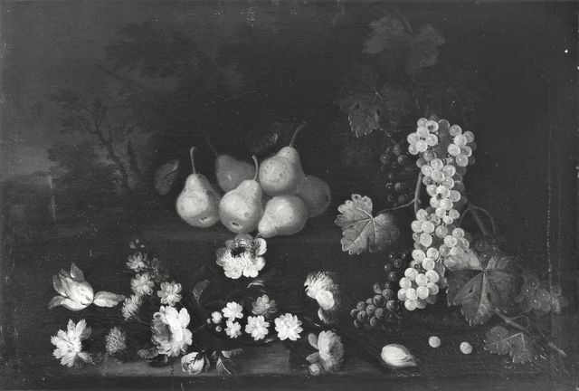 Foto Amoretti — Desti Giacomo (ambito) - sec. XVIII - Natura morta con frutta e fiori — insieme
